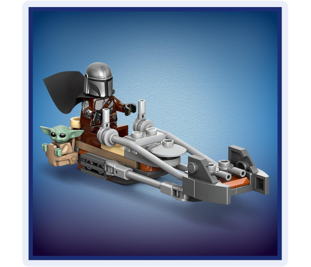 LEGO STAR WARS 75436 Śmigacz Mandalorianina i Grogu - 1473546 - zdjęcie 7